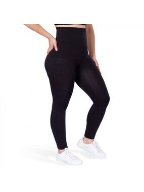 Shapermint Empetua Womens High Waisted Shaping Leggings Black 2XL